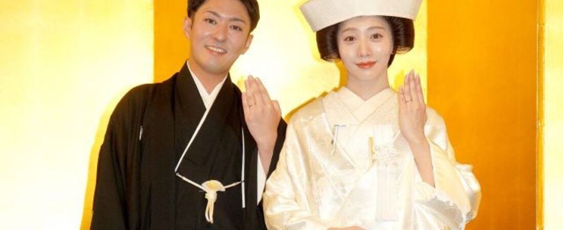 橋之助&能條 豪華披露宴に約千人